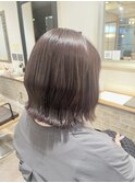 ラベンダーグレージュカラー☆レイヤーボブ