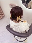 ツインお団子/梅田ヘアセット
