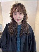 【wave perm】ウェーブパーマ_前髪パーマ_レイヤーカット_ウルフ