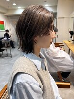 シム 千葉(sim) くびれボブとオリーブベージュ　stylist今井