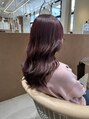 ラフィス ヘア ルー 福山2号店(La fith hair ruu.)&nbsp;ベリーピンクブリーチなしのWカラーはしっかり色味が出ます！