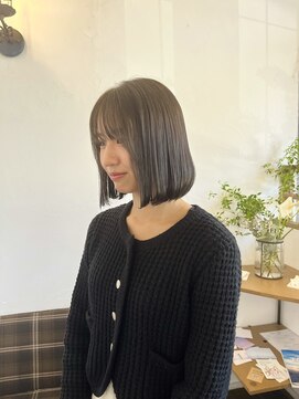 ヘアー ミュゼ 大西店(HAIR Musee) オリーブグレージュ/髪質再整トリートメント