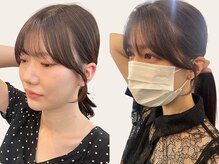 顔周りや前髪カットで顔まわりのコンプレックスを無くします[金沢/ブリーチなし/韓国/韓国ヘア/顔周り]