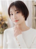 小顔シースルーバングショートカットレイヤーa川口20代30代40代