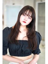 ケアリー 練馬(Carelly)&nbsp;デザインカラー/レイヤーカット/ウェットヘア/オリーブベージュ