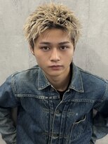 ラベル 渋谷(LAVEL)&nbsp;スパイキーショート/ブロンド/メンズカット/メンズショート