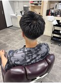 テーパーフェードナチュラルセット刈り上げツーブロックビジカジ