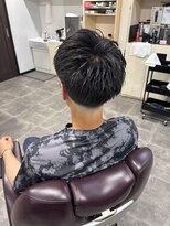 テーパーフェードナチュラルセット刈り上げツーブロックビジカジ