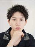 アップバング刈り上げショートビジネスショートヘア