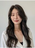 20代レイヤーカット◎透け感グレージュ×美人ヘア