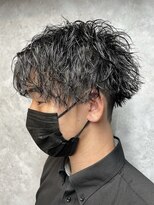 レベル 葛西店(LEVEL)&nbsp;ツイストスパイラルパーマ センターパート メンズカット/葛西