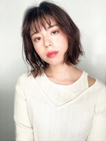 カバーヘア ブリス 北浦和(COVER HAIR bliss)&nbsp;オン眉透けバングくせ毛風くびれミディアムp1北浦和20代30代40代