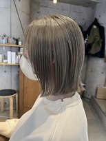 アオゾラヘアーカミノウラ(AOZORA HAIR kaminoura)&nbsp;グレーベージュボブ＊外ハネボブ