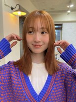 ガーデン 渋谷(GARDEN)&nbsp;アプリコットオレンジ　ブリーチなしダブルカラー　似合わせ