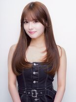 セプト 天神大名(SEPT.)&nbsp;レイヤーカット ワンカール 顔周りカット ベージュカラー