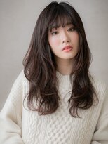 カバーヘア ブリス 上尾西口店(COVER HAIR bliss)&nbsp;ダークアッシュヨシンモリ韓国風エアリーロングX上尾20代30代