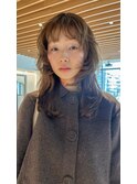 【レイヤー/顔まわり/オリーブ/ベージュ/福岡薬院】