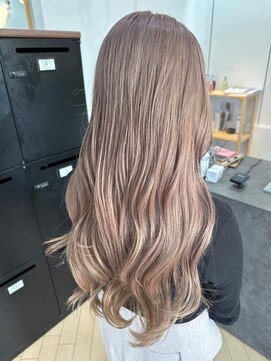 ユニ バイ マグ 長野店(Uni.by Mag) 透明感◎ブリーチハイトーンカラーミルクティーグレージュ