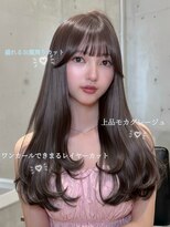 エヌアイ オモテサンドウ(ni omotesando)&nbsp;上品モテ◇暗め透明感ショコラグレージュ顔周りレイヤー