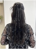 ヘアセット/ヘアアレンジ/カチモリ/ハーフアップ