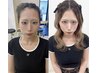 【モモカ指名】カット+おでこの余白を削る小顔産毛パーマ