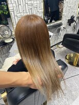 アローズ 沖縄店(arose)&nbsp;大人可愛い透明感立体感グレージュ×エアストレート
