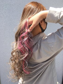 ドルチェ(DOLCE) インナーカラー☆ピンク×ブルー