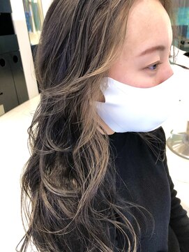 ウル(uLu.) フェイスフレーミング×ハイライト×グレージュ☆