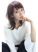 tuuli☆30代40代ペールベージュ切りっぱなしミディアム　33