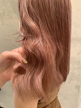 バロック(BAROQUE) salmon pink■立川20代30代ハイライトブリーチダブルカラー