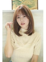 ガーランド (Garland)&nbsp;くびれ/ピンクベージュ/ウルフ/前髪/インナーグレージュ/表参道