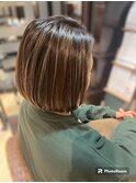 白髪ぼかしハイライト