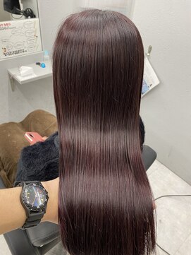 アオアクア バイ グルグル 小岩店(ao akua by GULGUL) チェリーレッド×TOKIOトリートメント