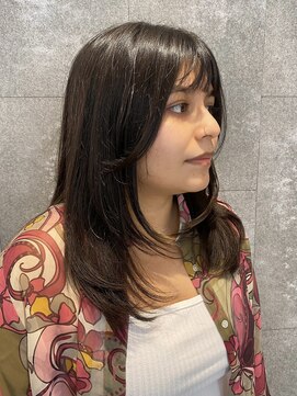 ピークアブー 原宿ハラカド(PEEK-A-BOO) ミディアムロングレイヤーハッシュカットフェイスレイヤー