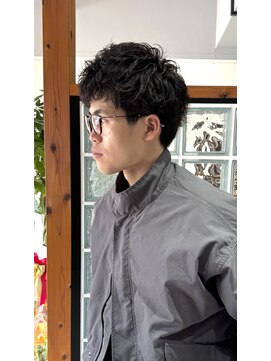 アイダブリューティー ヘア デザイン(IWT hair design) メンズピンパーマショート【大名/ピンパーマ/メンズカット】