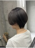 ラベンダーグレージュ/ハンサムショート船橋/くすみベージュ