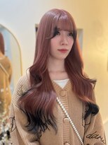 アルファバイオリカ(ALPHA by ORIKA)&nbsp;ピンクベースにブラック裾カラー