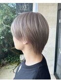 ラウンドマッシュ×ミルクティーグレージュ