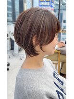 ビューナゴヤ 名駅(VIEW NAGOYA)&nbsp;丸顔/ミニウルフ/チェリーブラウン/ショートボブ