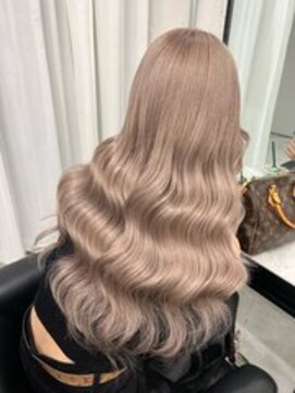 ウィステル(wistell) パールベージュ☆エクステ/ベージュ/ホワイトブロンド