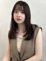 ザックラフィネ(ZACC raffine)&nbsp;姫カットレイヤー/ワンカール/マロンベージュ/レイヤー/韓国風