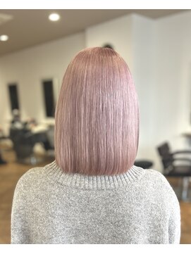 オーダイム(ou' dime) ショートブリーチケアブリーチハイライトボブ髪質改善