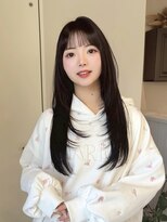 イコ 心斎橋(.ico)&nbsp;ミルクティーグレージュアプリコットオレンジハイライトカラー