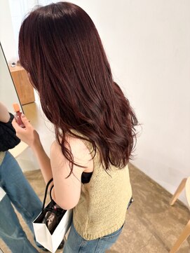 シテン(SITEN) チェリーレッド/ワインレッド/韓国風巻き