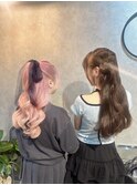 ★リボンが可愛い！推し活ヘアアレンジ
