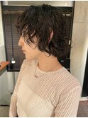 デザインカラー/オリーブベージュ/ウエットヘア【千葉／パーマ】