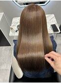 ロングヘアーミルクティベージュ髪質改善 松阪美容室