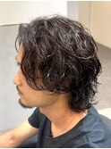 大人サーフカール/名古屋栄メンズパーマ/become/ウルフメンズ