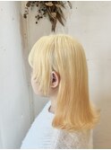 ブリーチ抜きっぱなし　姫レイヤーカット
