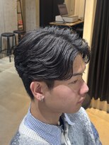 ブルニール 心斎橋(BLEUNIR) フェザーパーマ センターパート